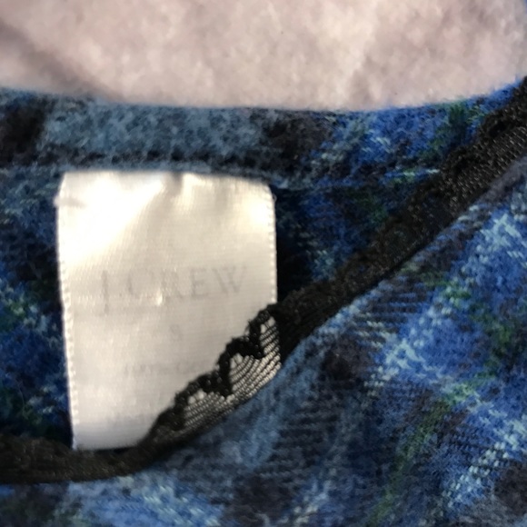 Vintage J Crew Tartan Flannel Chemise 100% cotton Sz Small - Picture 4 of 5